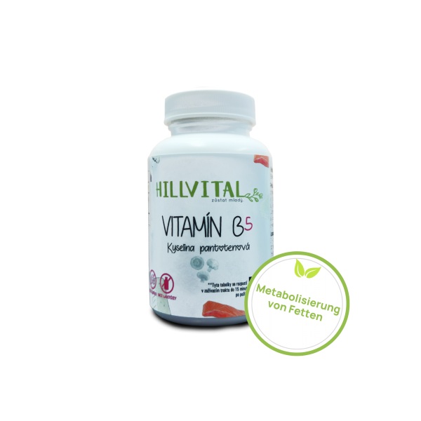 Vitamin B5 - Pantothensäure - 100 Kapseln